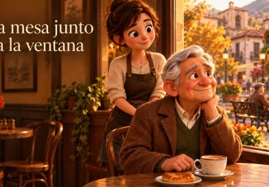 La mesa junto a la ventana